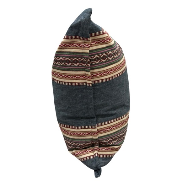 Ralph Lauren Alyssa Multicolor Striped Throw Pillow MSRP $255 20x20 Cotton/Linen - Picture 12 of 16